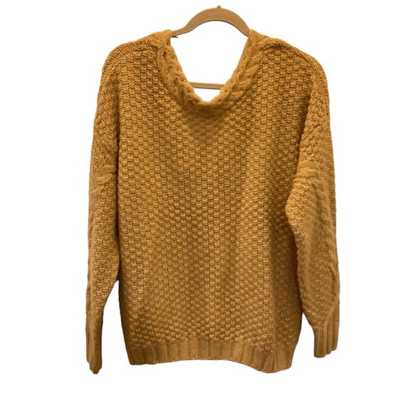 Vero Moda‎ size XL cable knit sweater mustard yellow excellent pre-loved cond - Picture 1 of 12